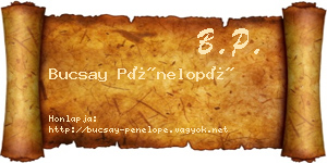 Bucsay Pénelopé névjegykártya